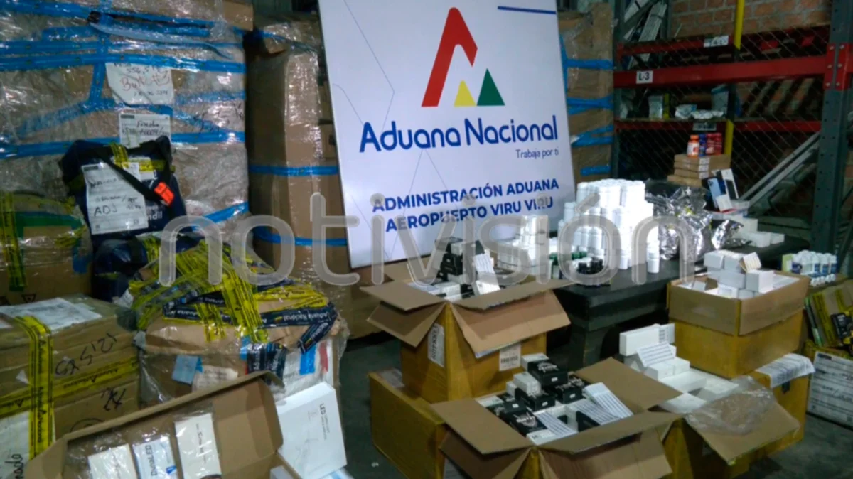 Aduana decomisó media tonelada de insumos médicos sin certificación en Viru Viru